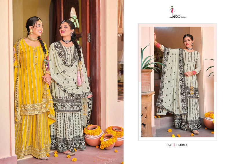 Eba Lifestyle Hurma Vol 36 Karwa Chouth Special Chinon With Embroidery Work