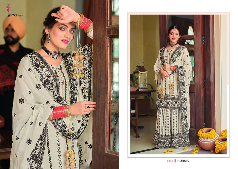 Eba Lifestyle Hurma Vol 36 Karwa Chouth Special Chinon With Embroidery Work