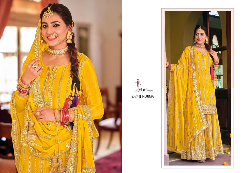 Eba Lifestyle Hurma Vol 36 Karwa Chouth Special Chinon With Embroidery Work