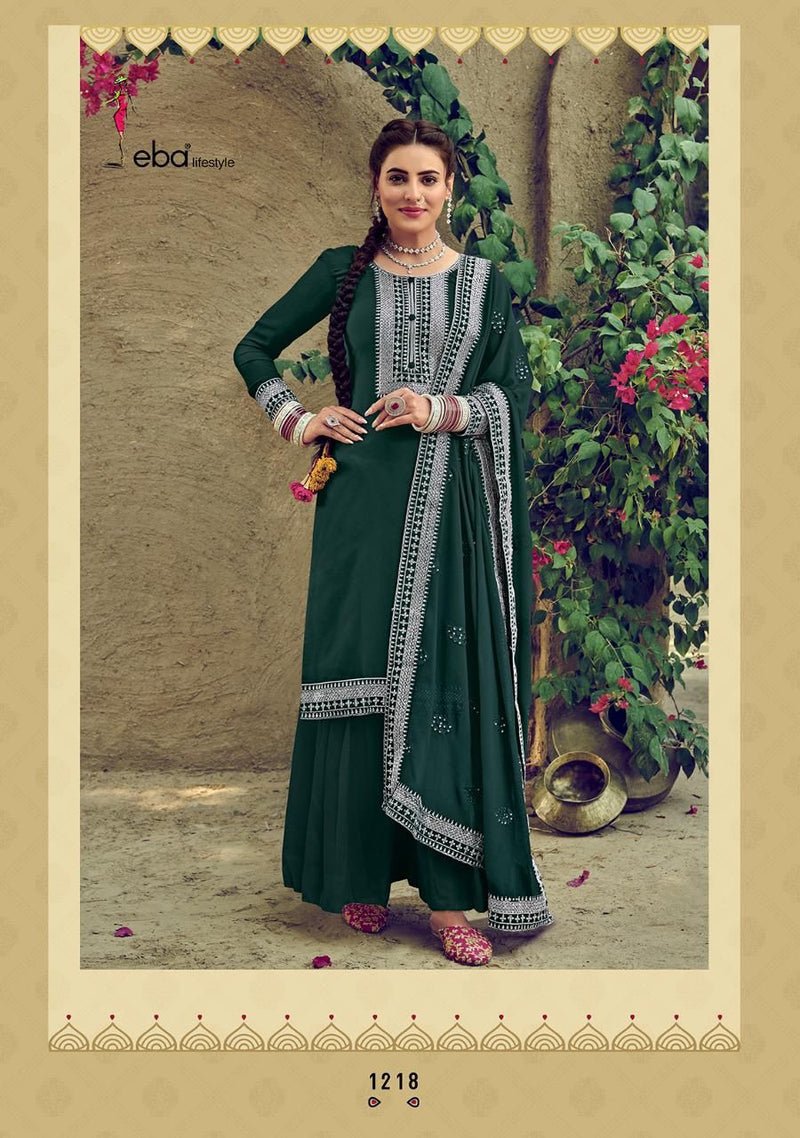 Eba Lifestyle Jasmine Georgette Heavy Embroidered Work Salwar Suits