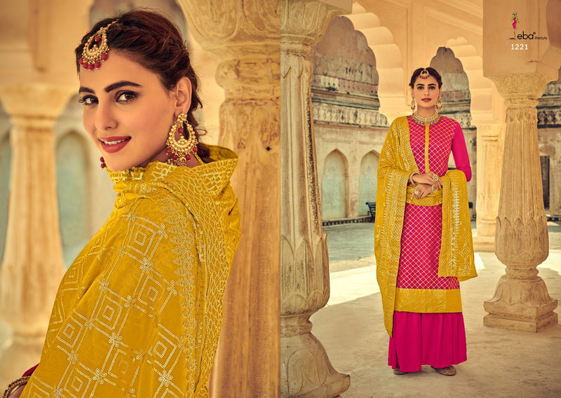 Eba Lifestyle Libaas Nx Heavy Chinon With Embroidery Work Salwar Kameez