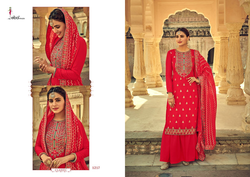 Eba Lifestyle Libaas Nx Heavy Chinon With Embroidery Work Salwar Kameez