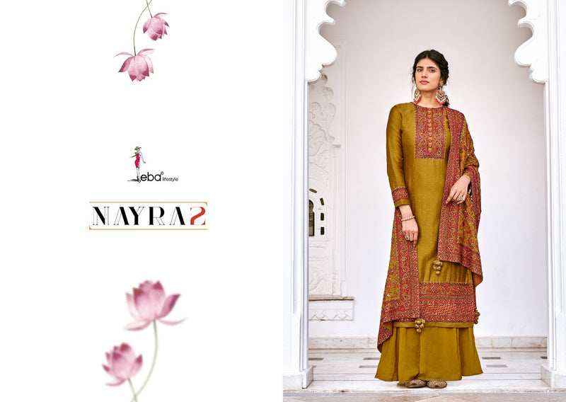 Eba Lifestyle Nayra Vol 2 Viscose Silk Heavy Embroidery Work Salwar Kameez