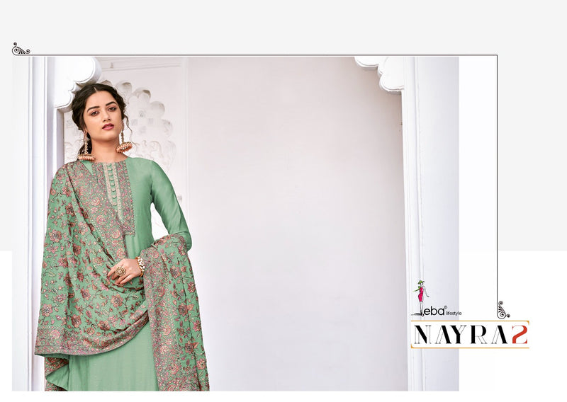 Eba Lifestyle Nayra Vol 2 Viscose Silk Heavy Embroidery Work Salwar Kameez