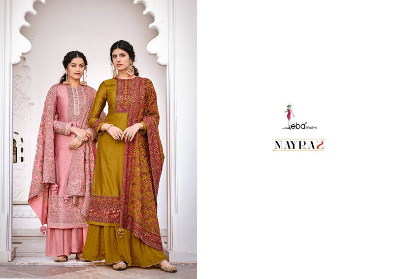 Eba Lifestyle Nayra Vol 2 Viscose Silk Heavy Embroidery Work Salwar Kameez