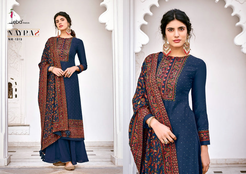 Eba Lifestyle Nayra Vol 2 Viscose Silk Heavy Embroidery Work Salwar Kameez