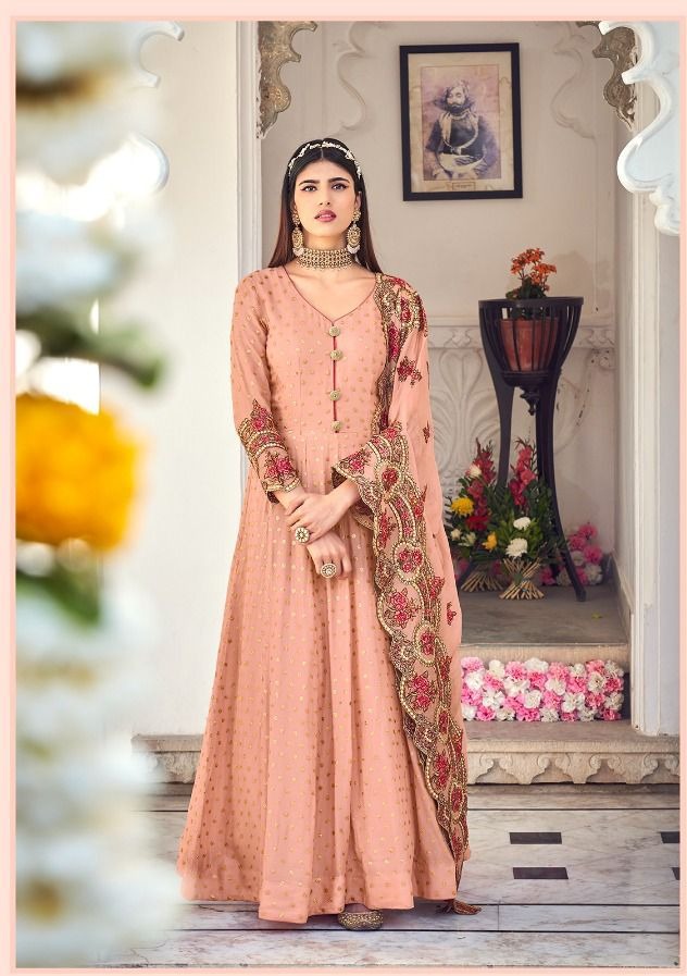 Eba Lifestyle Prime Rose 1322 Pure Georgette Heavy Embroidery Work Salwar Kameez