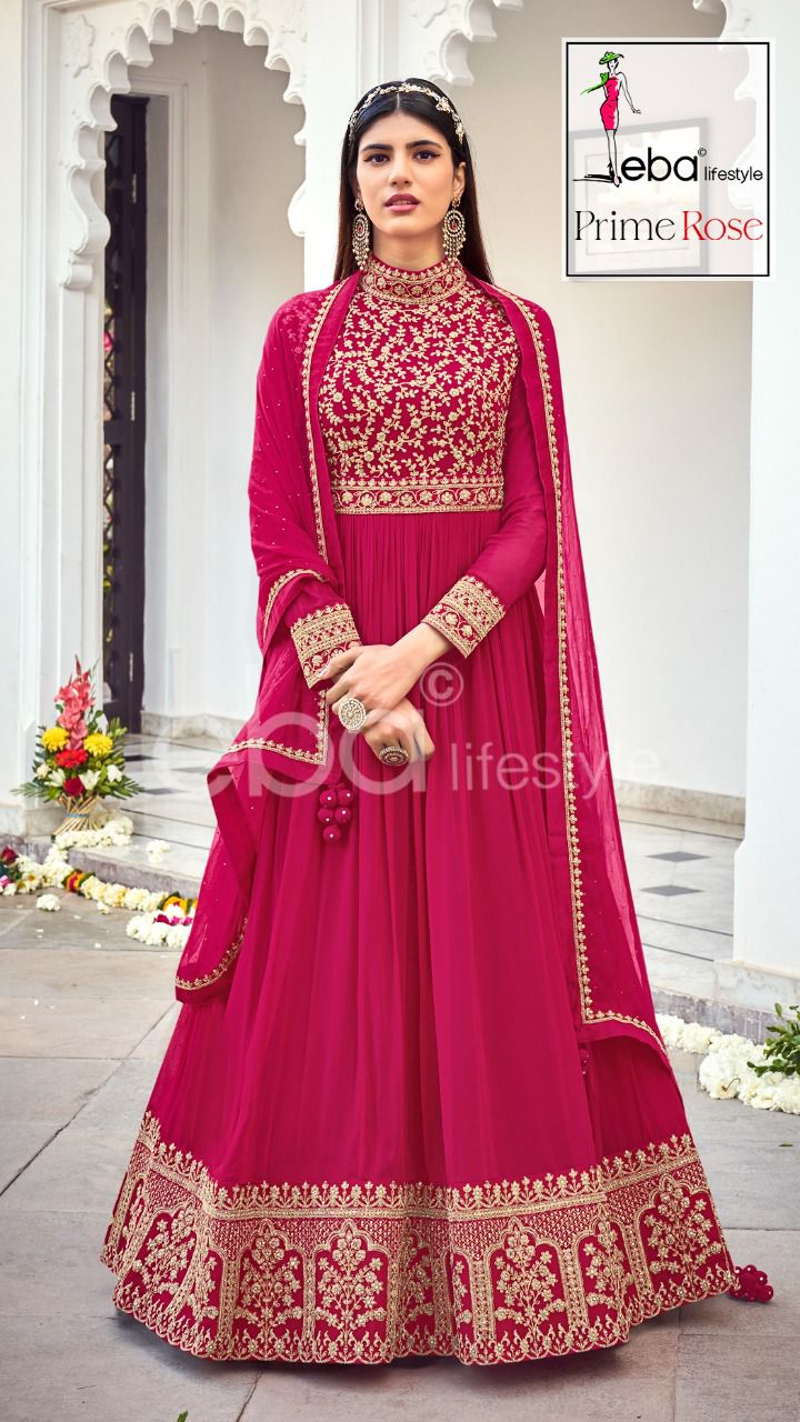 Eba Lifestyle Prime Rose Vol 3 Georgette With Heavy Embroidery