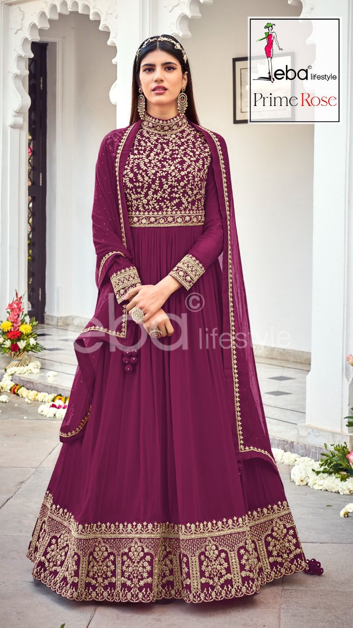 Eba Lifestyle Prime Rose Vol 3 Georgette With Heavy Embroidery