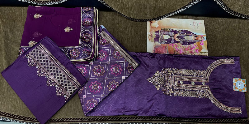 Eba Lifestyle Rang Bandhej Vol 2 Heavy Satin Digital Print With Embroidery Work Salwar Kameez