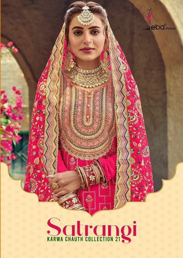 Eba Lifestyle Satrangi Georgetteb With Heavy Embroidery Work Salwar Suit