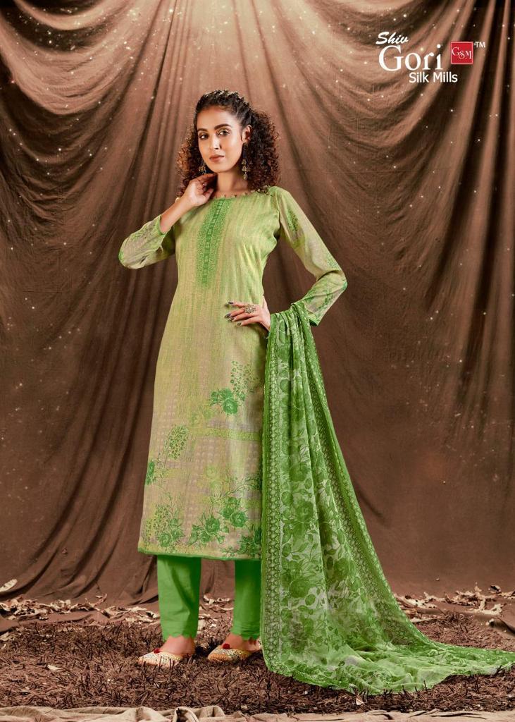 Shiv Gori Silk Mills Fab India Khadi Cotton Digital Printed Festive Wear Salwar Suits