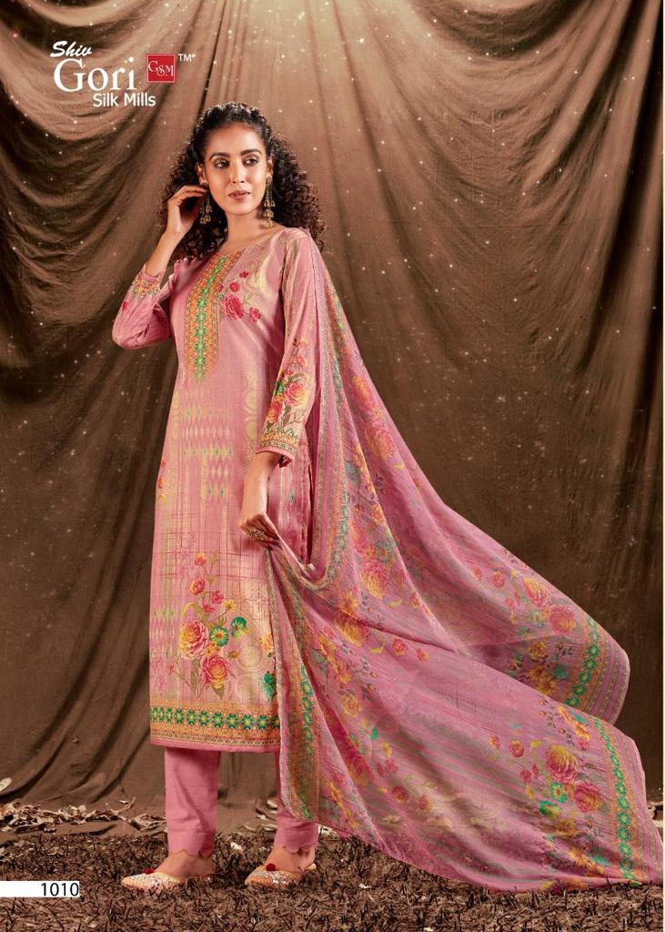 Shiv Gori Silk Mills Fab India Khadi Cotton Digital Printed Festive Wear Salwar Suits