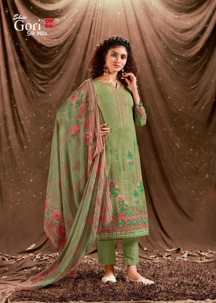 Shiv Gori Silk Mills Fab India Khadi Cotton Digital Printed Festive Wear Salwar Suits
