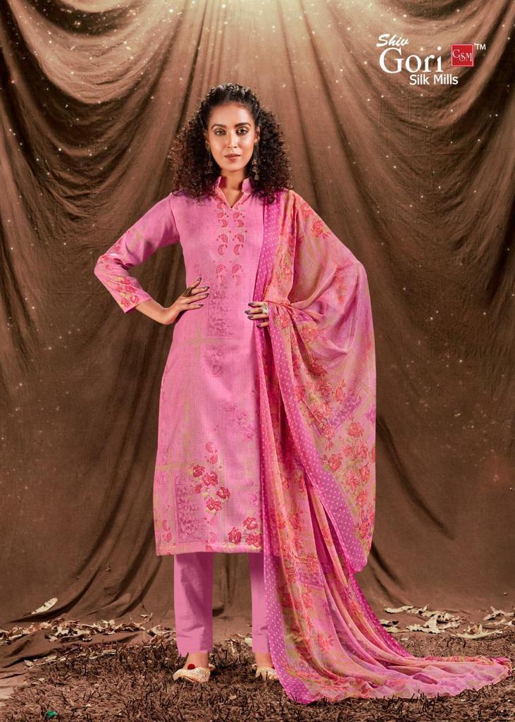 Shiv Gori Silk Mills Fab India Khadi Cotton Digital Printed Festive Wear Salwar Suits