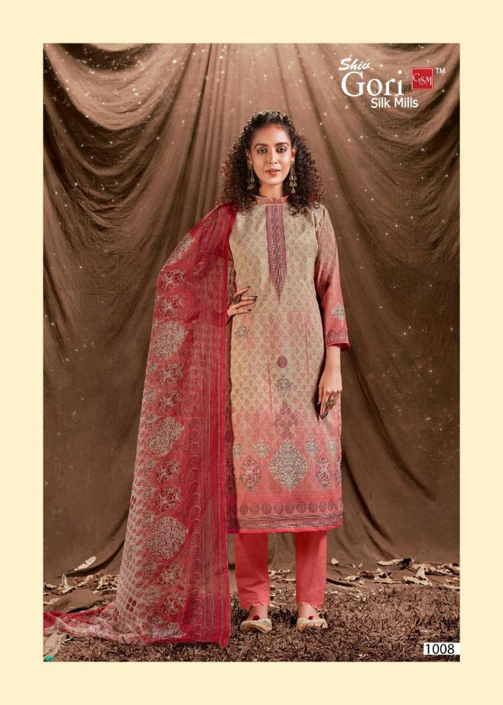 Shiv Gori Silk Mills Fab India Khadi Cotton Digital Printed Festive Wear Salwar Suits
