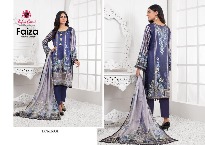 Nafisa Cotton Faiza Karachi Queen Vol 6 Pakistani Style Party Wear Cotton Salwar Suits