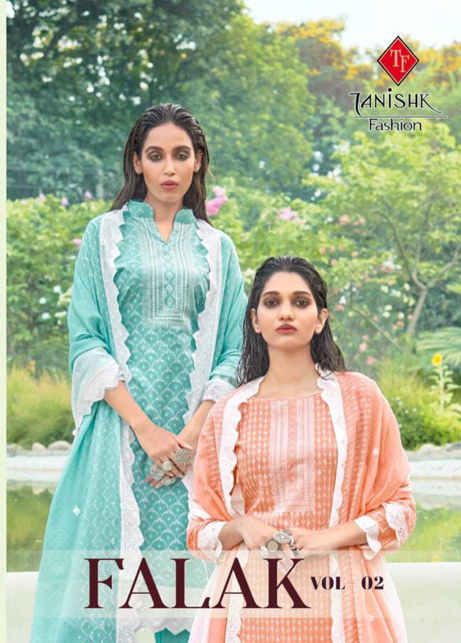 Tanishk Fashion Falak Vol 2 Pure Cotton Fancy Printed Festive Wear Salwar Suits