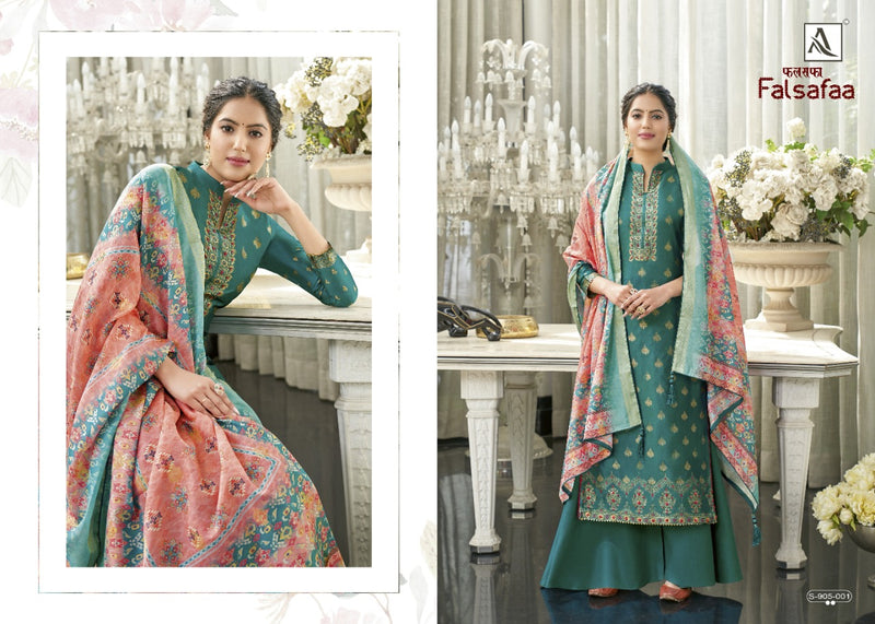 Alok Suits Falsafaa Viscose Designer Party Wear Salwar Kameez With Beautiful Embroidery Work