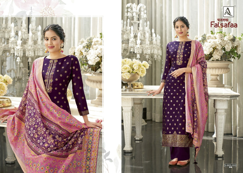 Alok Suits Falsafaa Viscose Designer Party Wear Salwar Kameez With Beautiful Embroidery Work