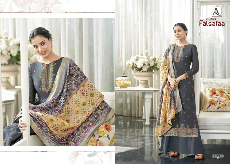 Alok Suits Falsafaa Viscose Designer Party Wear Salwar Kameez With Beautiful Embroidery Work