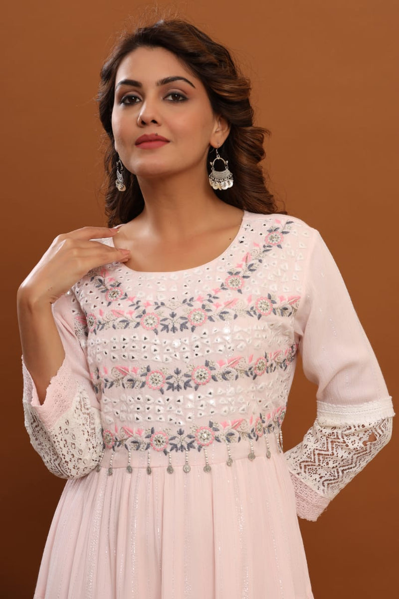 Mf Fancy Kurti Vol 5 Fancy With Hand work Stylish Designer Party Wear Kurti