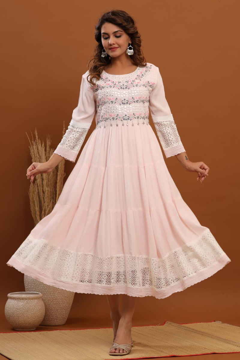 Mf Fancy Kurti Vol 5 Fancy With Hand work Stylish Designer Party Wear Kurti
