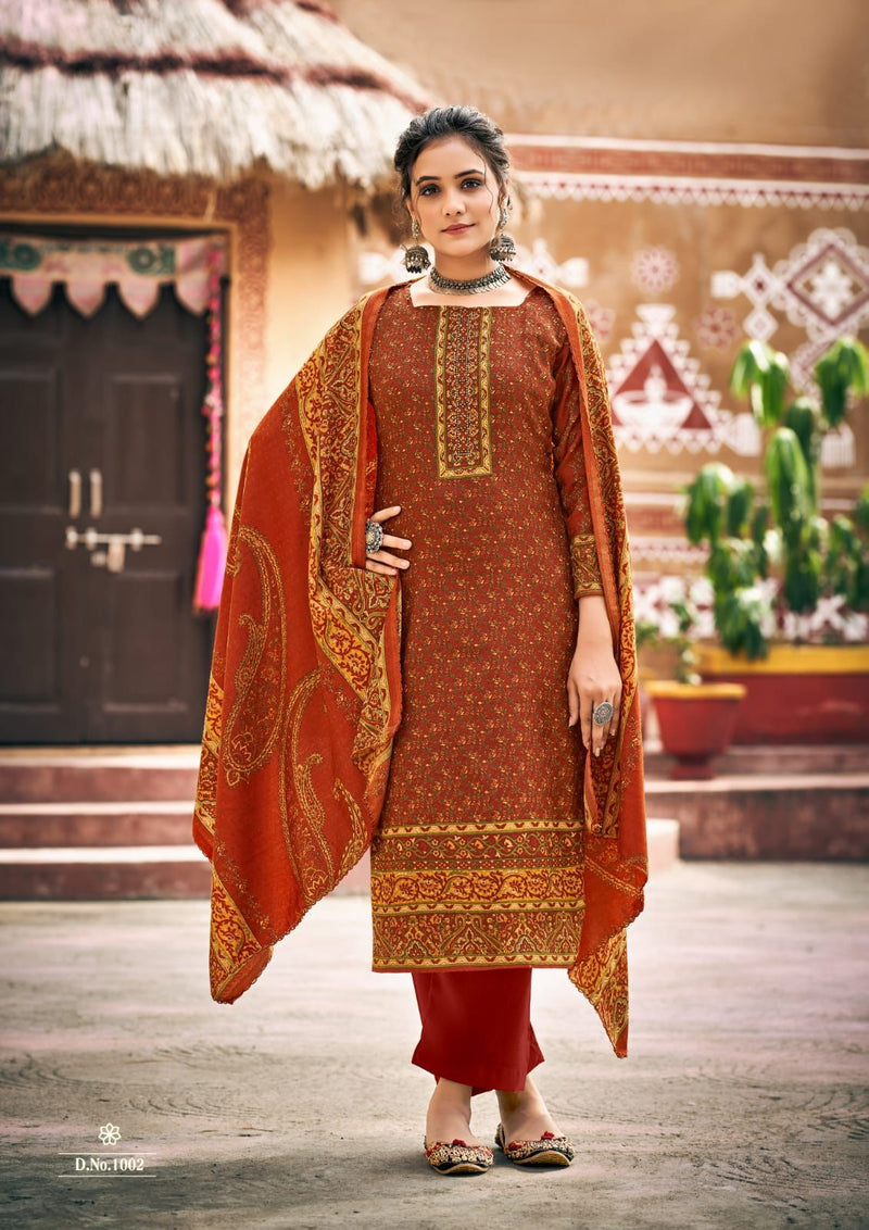 Roli Moli Creation Fanna Pashmina With Beautiful Printed Work Stylish Designer Casual Wear Salwar Suit