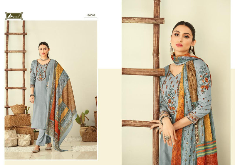 Kesar Fanna Lawn Cotton Printed Party Wear Salwar Kameez With Fancy Embroidery
