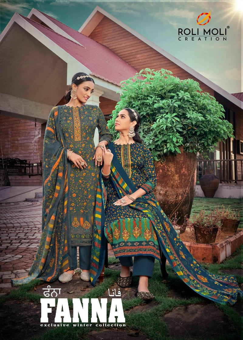 Roli Moli Fanna Vol 2 Pashmina With Heavy Beautiful Work Stylish Designer Salwar Kameez