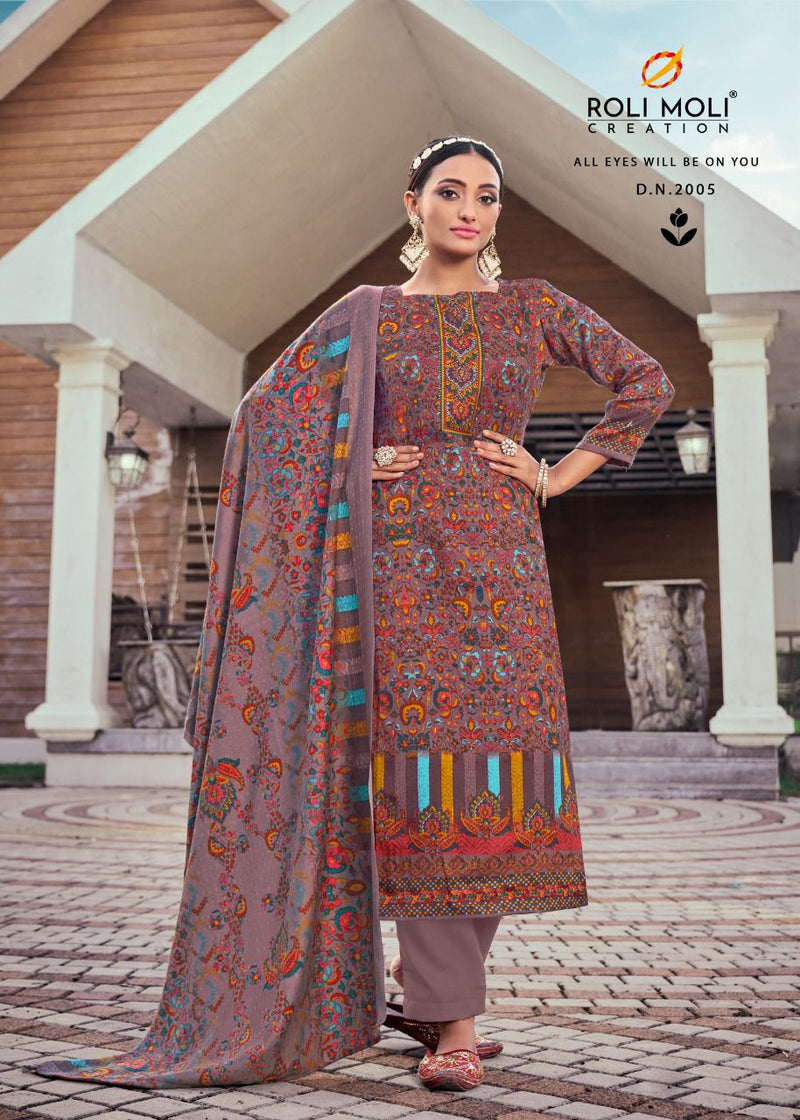 Roli Moli Fanna Vol 2 Pashmina With Heavy Beautiful Work Stylish Designer Salwar Kameez