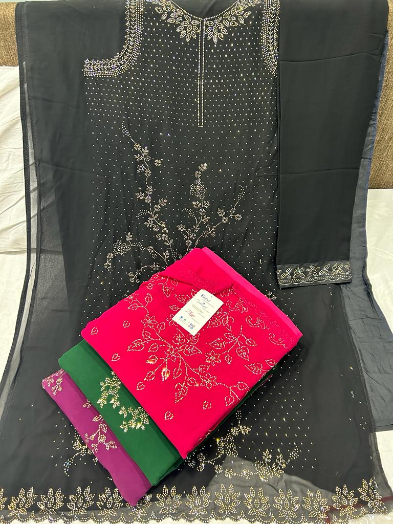 Fiona Fantasy Georgette With Heavy Beautiful Work Stylish Designer Party Wear Salwar Kameez
