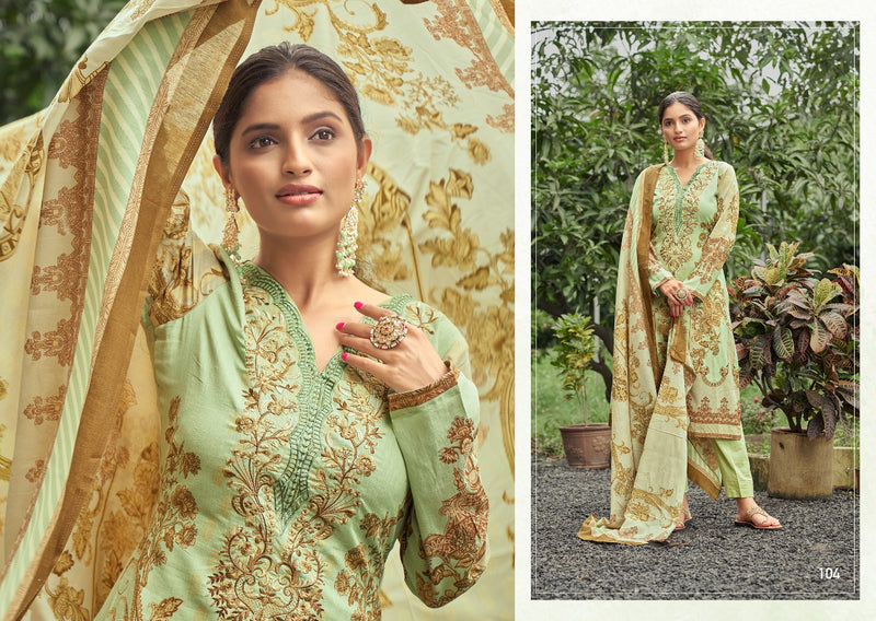Aqsa Farah Dno 101 To 106 Pure Cotton Printed With Embroidery Work Stylish Designer Party Wear Salwar Kameez