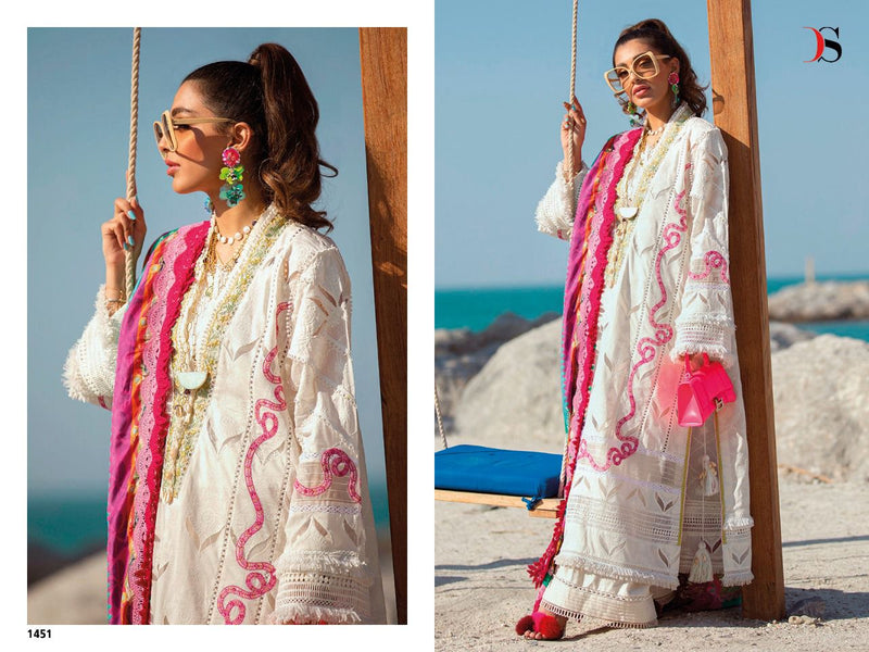Deepsy Suits Farah Talib Aziz Lawn 22 Cotton Embroidered Pakistani Style Party Wear Salwar Suits