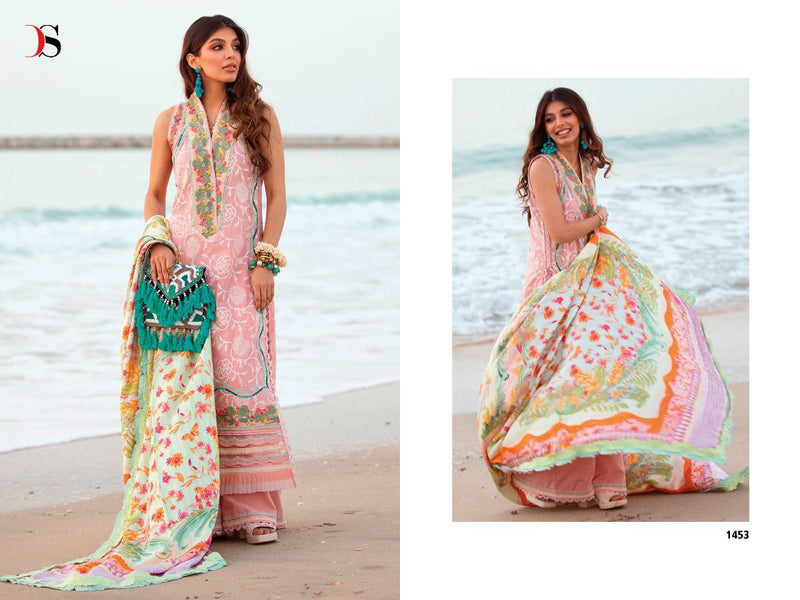 Deepsy Suits Farah Talib Aziz Lawn 22 Cotton Embroidered Pakistani Style Party Wear Salwar Suits