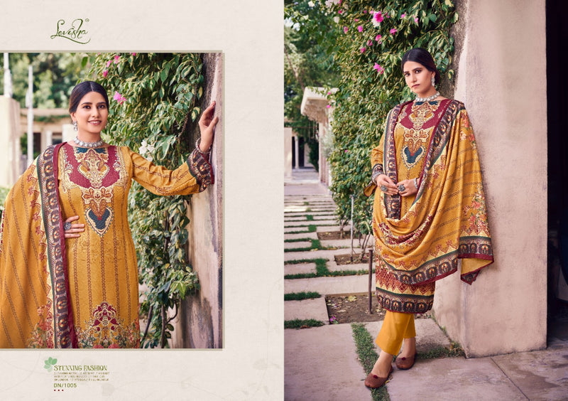 Levisha Farhna Pashmina With Fancy Work Stylish Designer Casual Look Pakistani Salwar Kameez