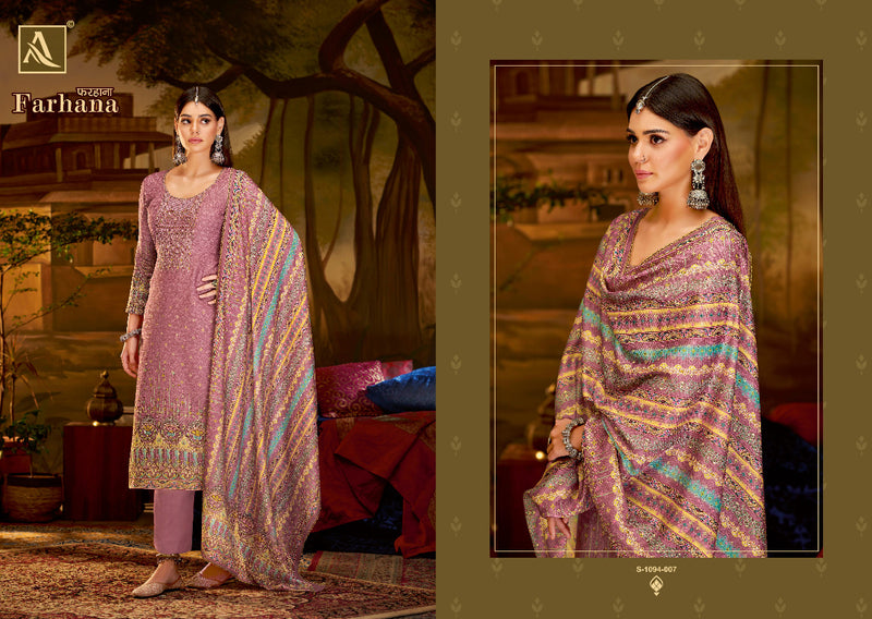 Alok Suit Farhana Pashmina With Fancy Embroidery Work Stylish Designer Casual Wear Salwar Kameez