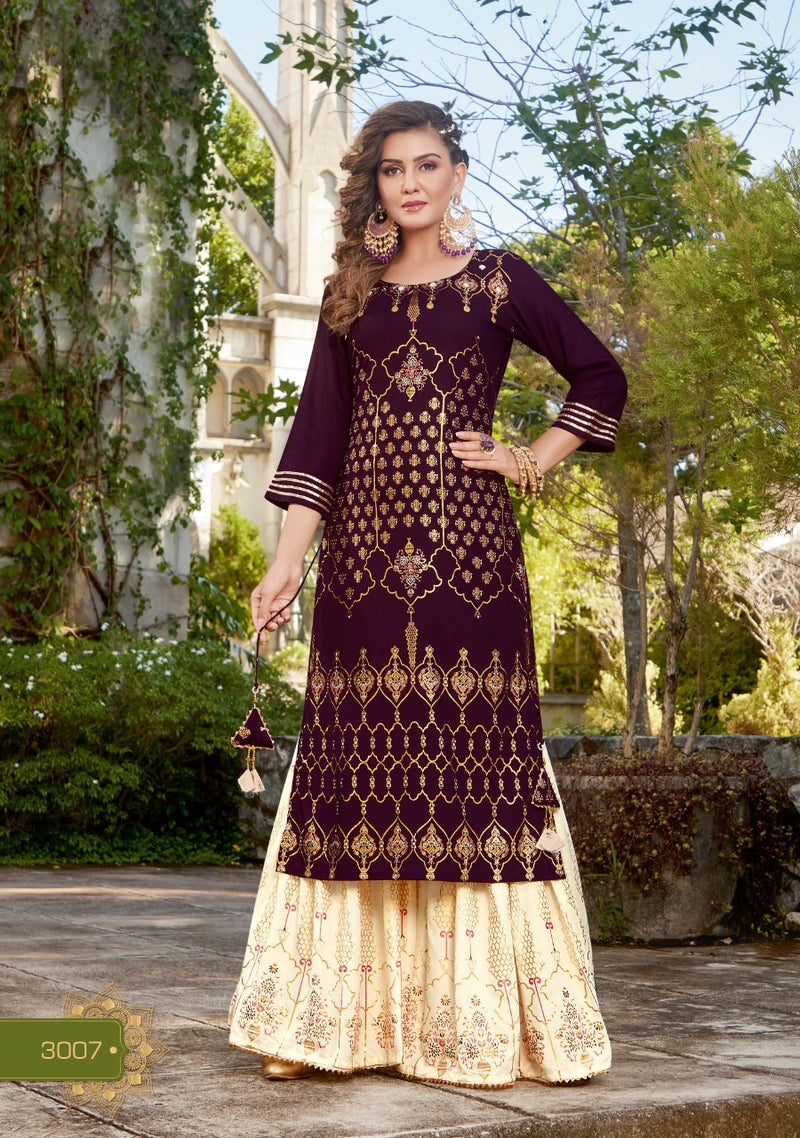 Diya Trends Tadka Vol 3 Rayon With Heavy Embroidery Work Stylish Designer Wedding Wear Fancy Kurti