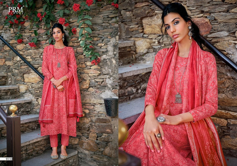 Prm Trendz Fazia Jam Cotton Digital Print Salwar Kameez With Fancy Embroidery