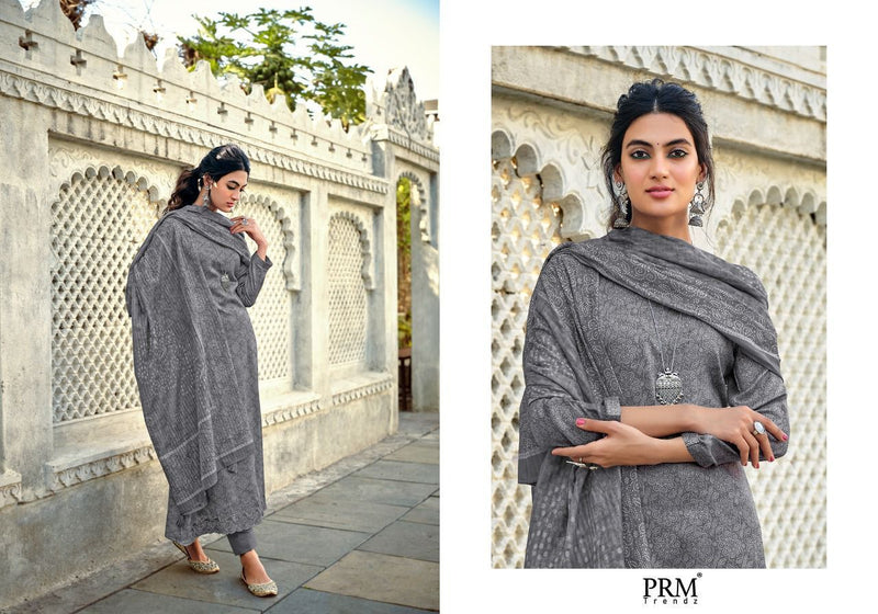 Prm Trendz Fazia Jam Cotton Digital Print Salwar Kameez With Fancy Embroidery