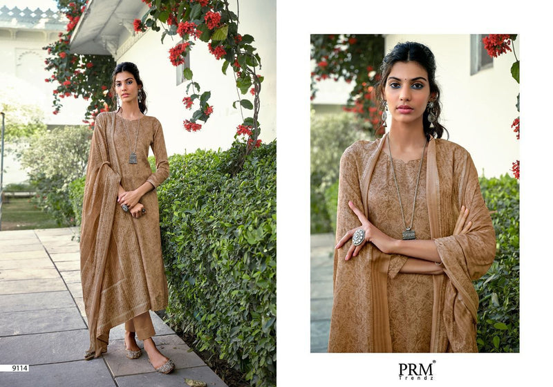 Prm Trendz Fazia Jam Cotton Digital Print Salwar Kameez With Fancy Embroidery