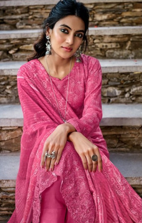 Prm Trendz Fazia Jam Cotton Digital Print Salwar Kameez With Fancy Embroidery