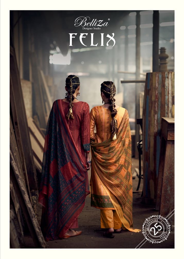 Belliza Felix Pashmina With Fancy Work Stylish Designer Party Wear Salwar Kameez