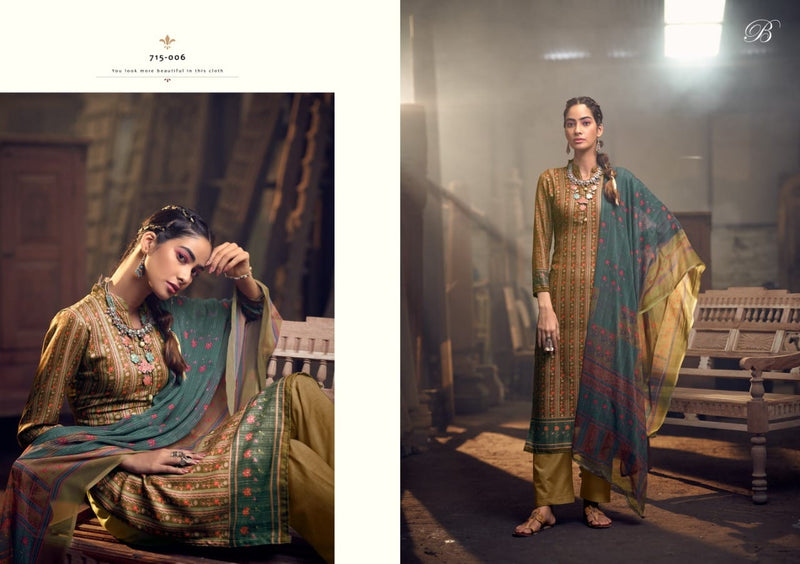 Belliza Felix Pashmina With Fancy Work Stylish Designer Party Wear Salwar Kameez