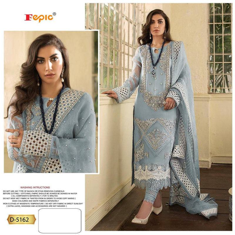 Fepic Rosemeen D5162 Fox Georgette Pakistani Style Designer Wedding Wear Beautiful Embroidered Salwar Kameez