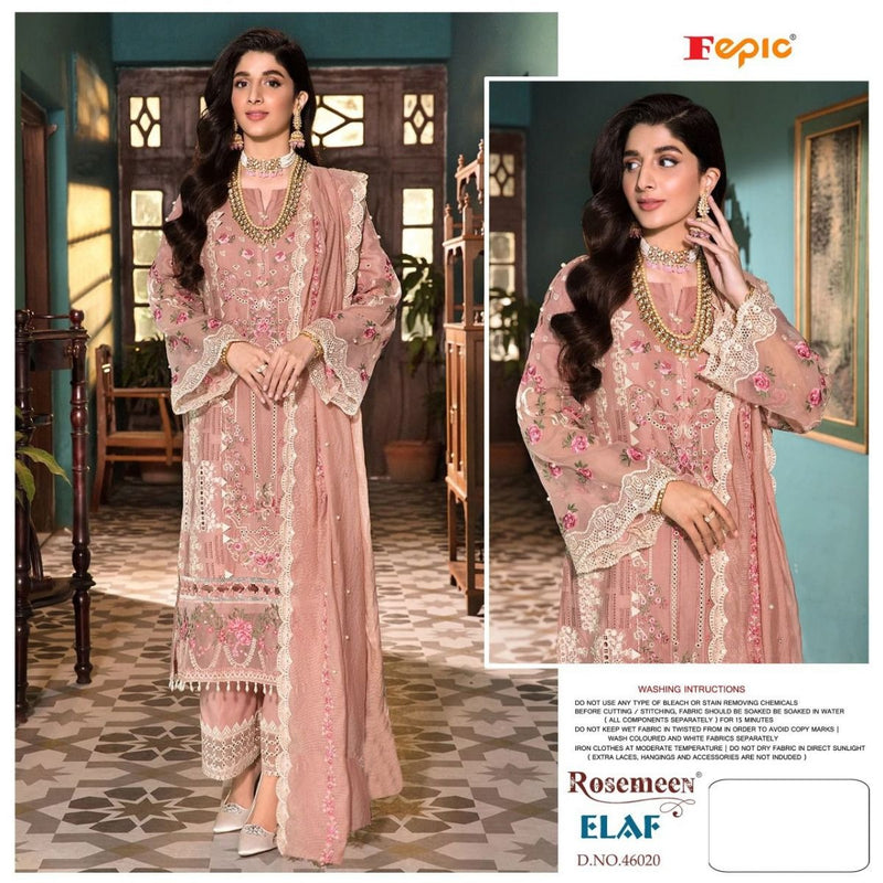 Fepic Rosemeen Elaf Cotton Pakistani Style Embroidered Party Wear Salwar Suits