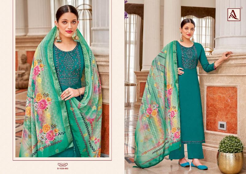 Alok Suit Festive Funsion Vol 5 Jam Cotton With Embroidery Work Stylish Designer Fancy Salwar Suit