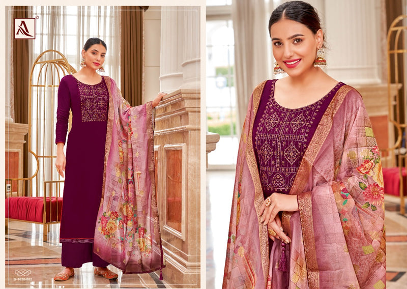 Alok Suit Festive Funsion Vol 5 Jam Cotton With Embroidery Work Stylish Designer Fancy Salwar Suit