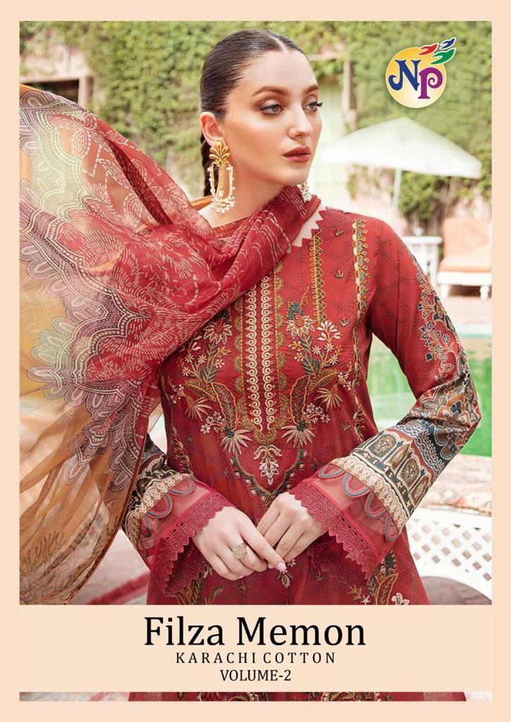 Nand Gopal Filza Memon Vol 2 Pure Cotton With Beautiful Work Stylish Designer Fancy Salwar Kameez