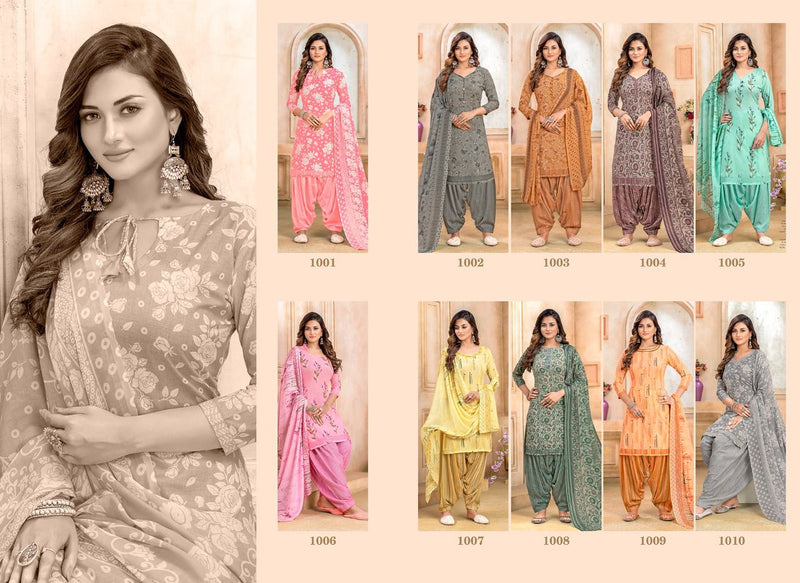 Shiv Gori Silk Mills Fiona Vol 2 Cotton Fancy Printed Patiyala Style Festive  Wear Salwar Suits